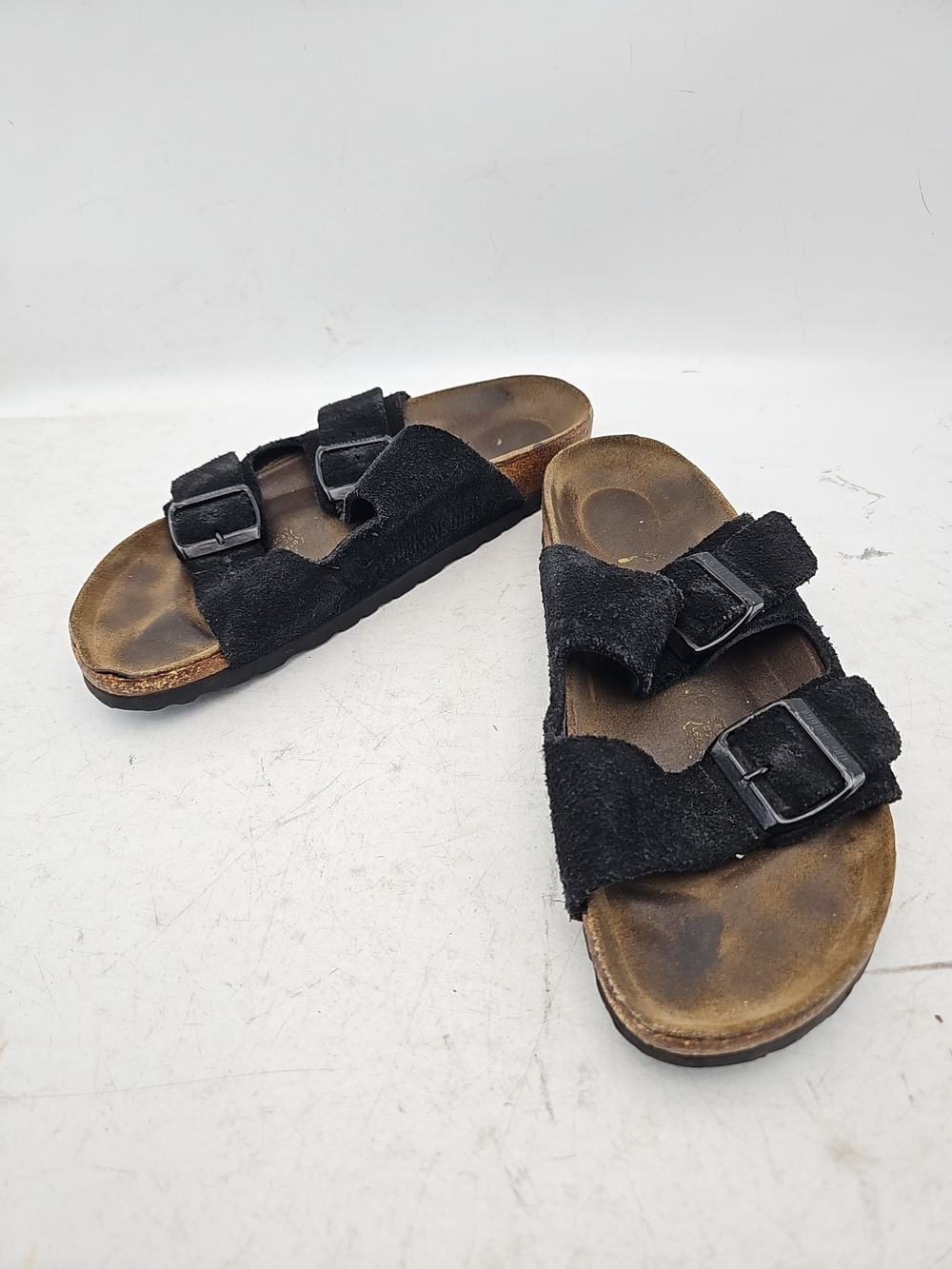 Birkenstock Arizona Black Suede Sandals